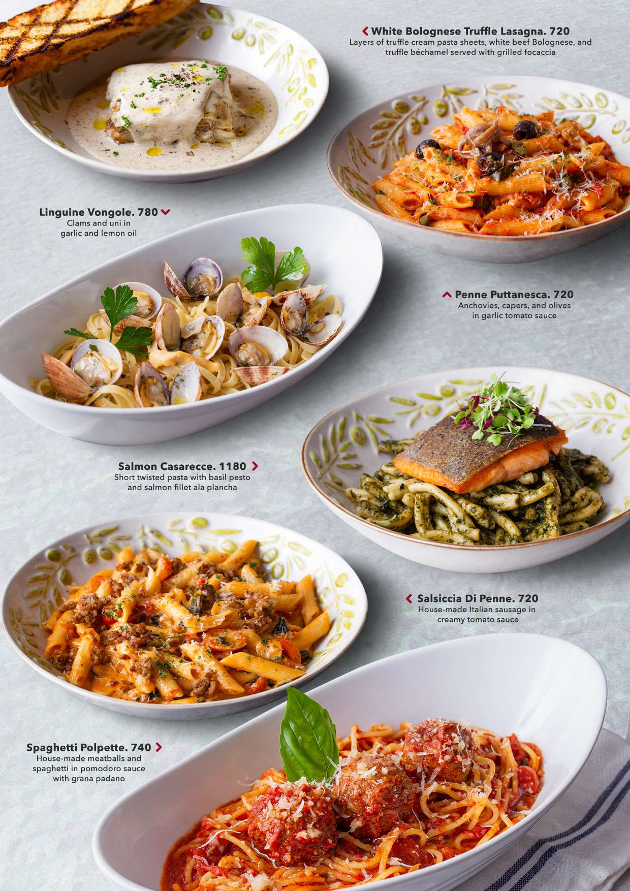 More fresh pasta dishes